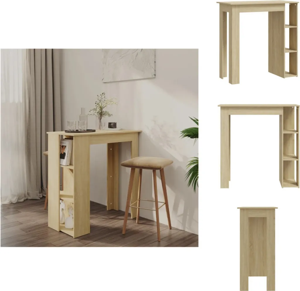 Angolo Bar vidaXL Rovere Sonoma 102x50 cm - Il tuo Breakfast Bar Ideal