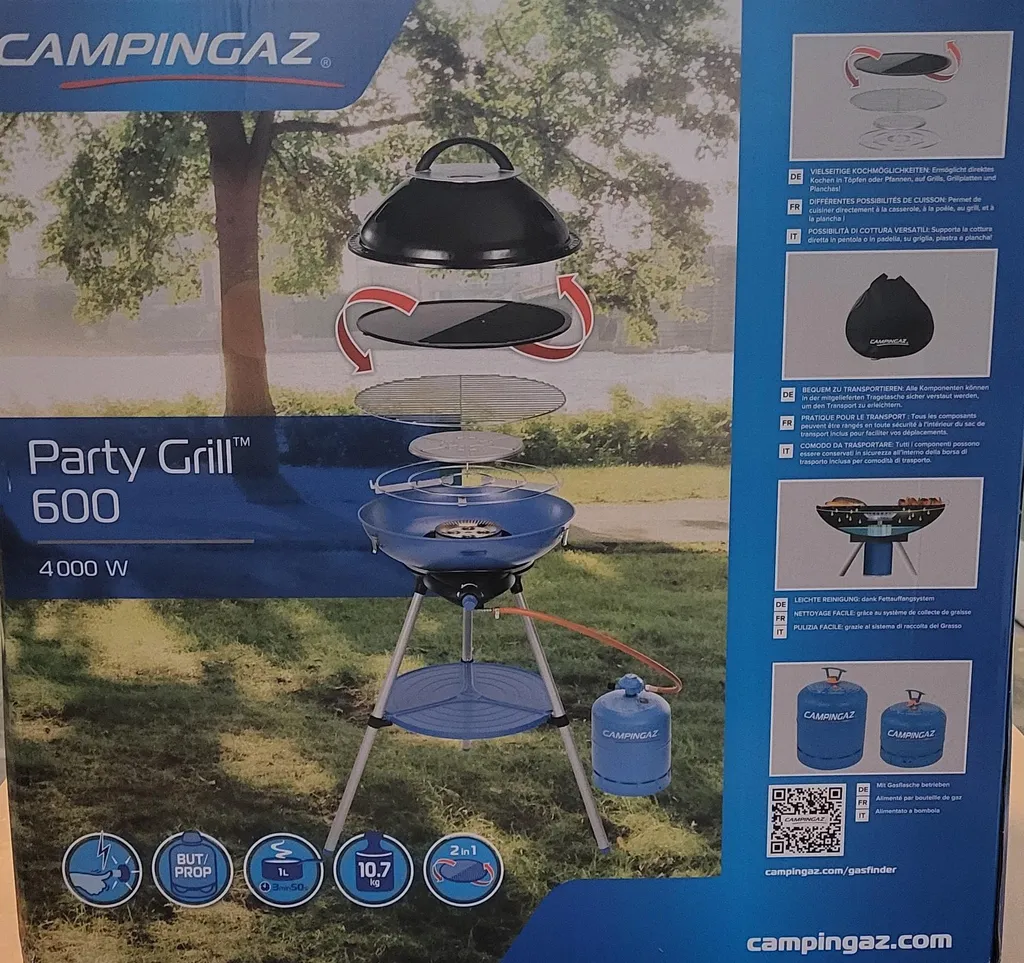Barbecue à Gaz Campingaz Party Grill 600 R Combo Multi-Cuisson - 5