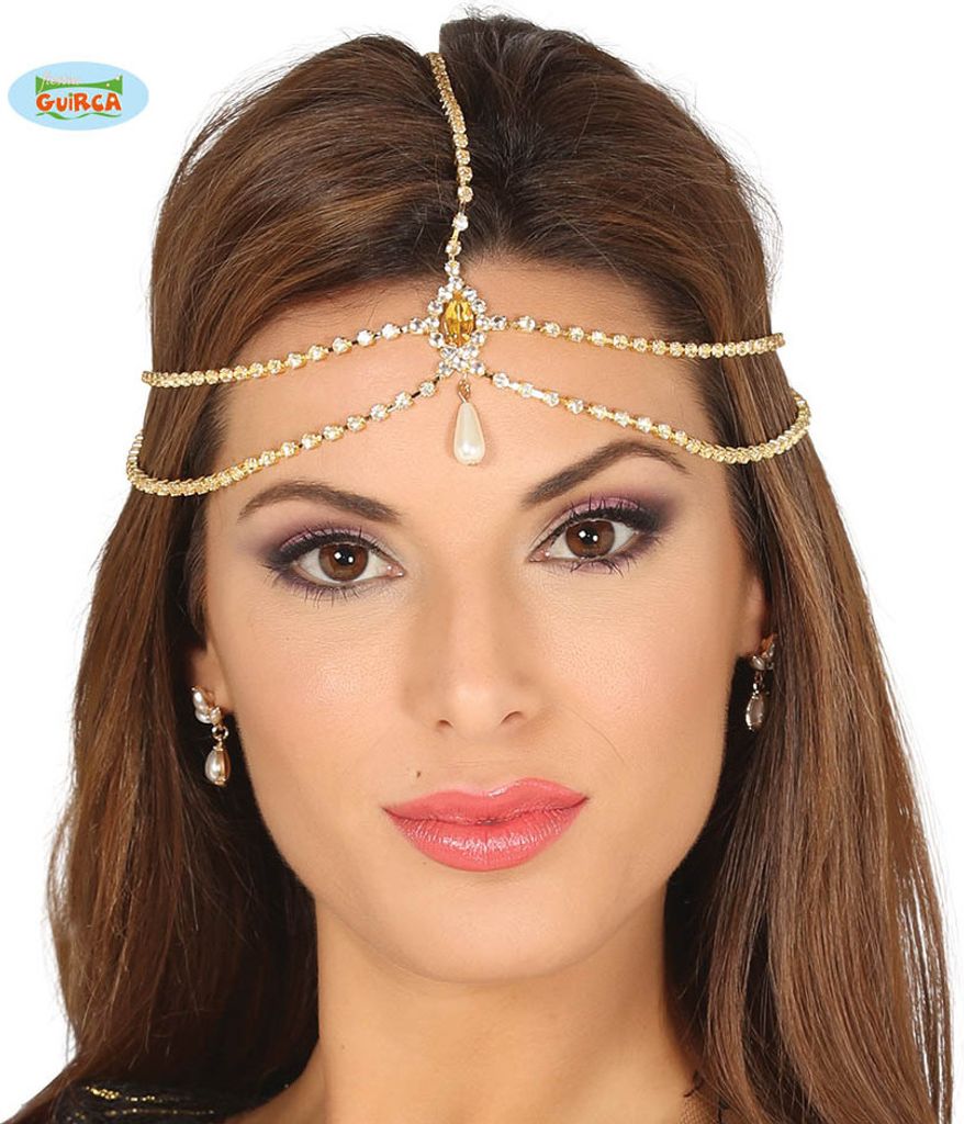 Schmuck Haarschmuck Orient Prinzessin edel gold für Damen Produktbild 