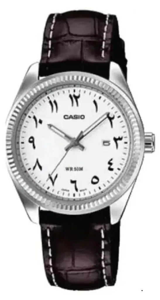 Montre Casio Lady Date Cuir Blanc idéale pour le travail et les sorties