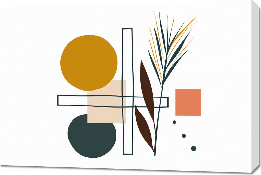 Bild 90x60cm Symmetrischer Garten