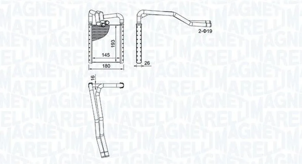 Scambiatore Calore i20 Magneti Marelli 350218508000 | 971384P000