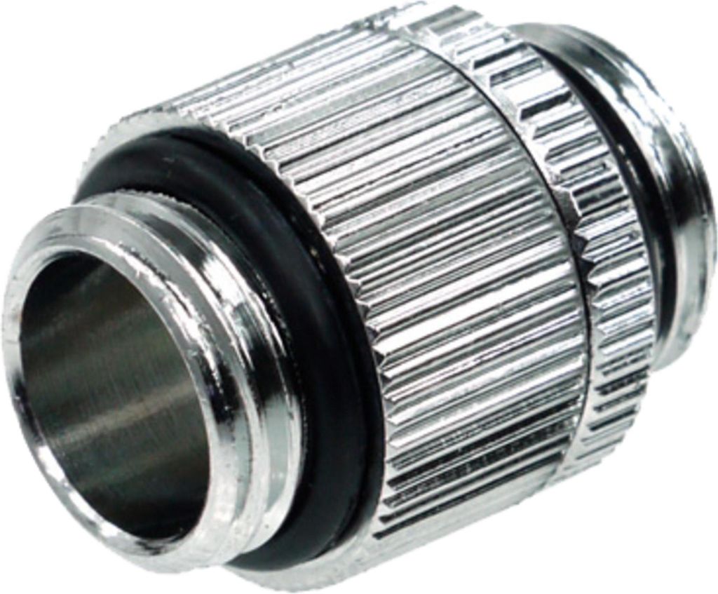 Adapter Alphacool HF, Doppelnippel, G1/4 - G1/4, drehbar, Silber