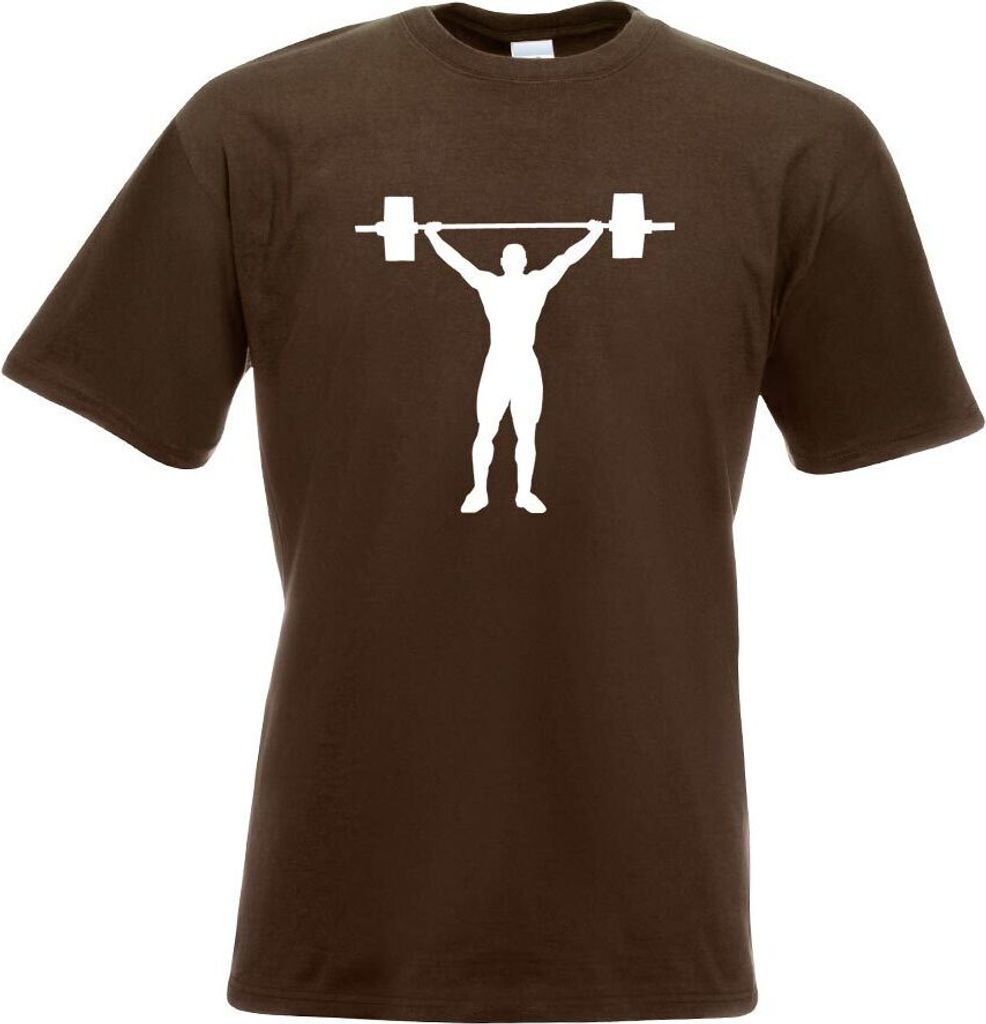 Kiwistar - T-Shirt - Chocolate - Gewichtheber Gewichtheben Herren Funshirt Bedruckt Design Sprüche Spruch Motive - mit Motiv Bedruckt - Funshirt D...