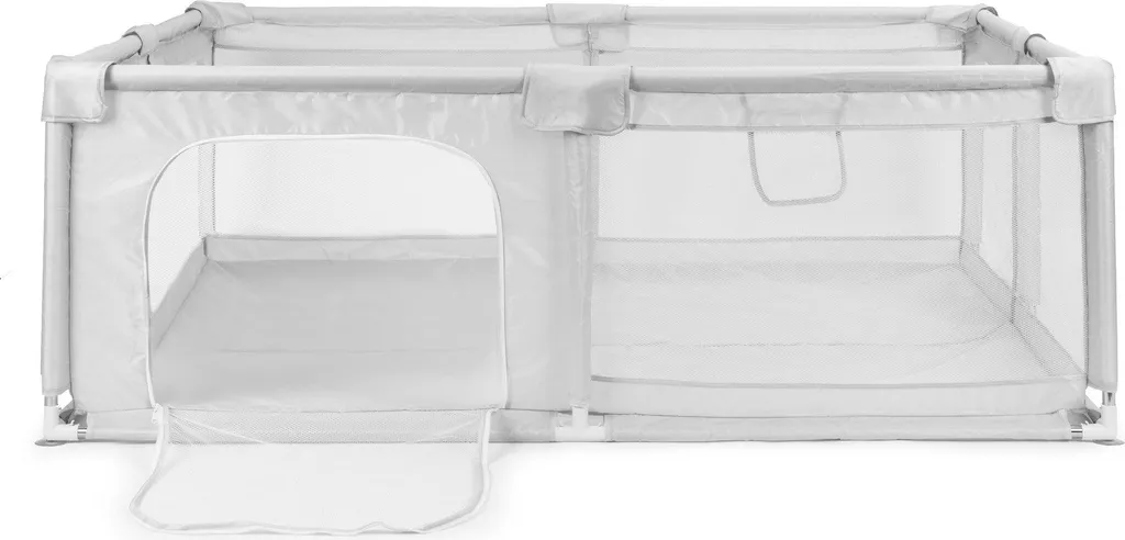 Espace de jeu parc bébé 140 x 200 cm pour maison et voyage en gris