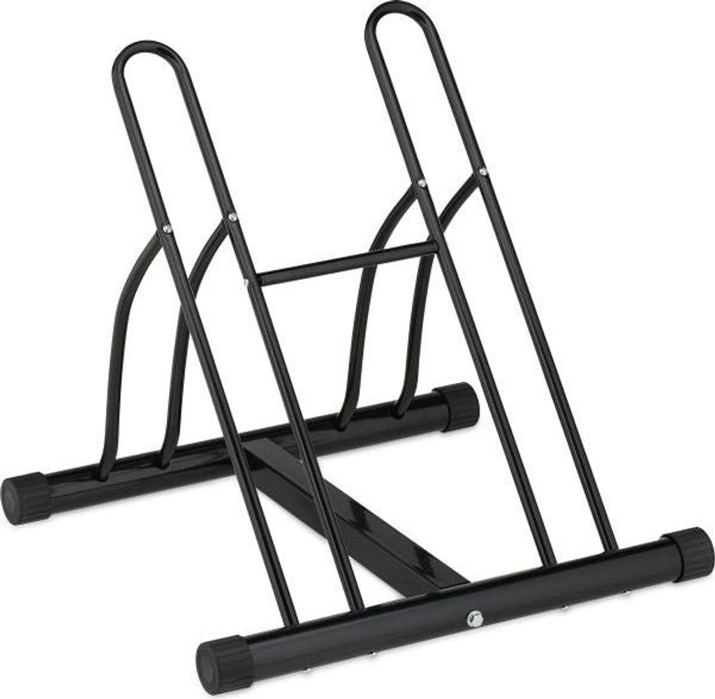 Schwarzer Fahrradträger für 2 Fahrräder