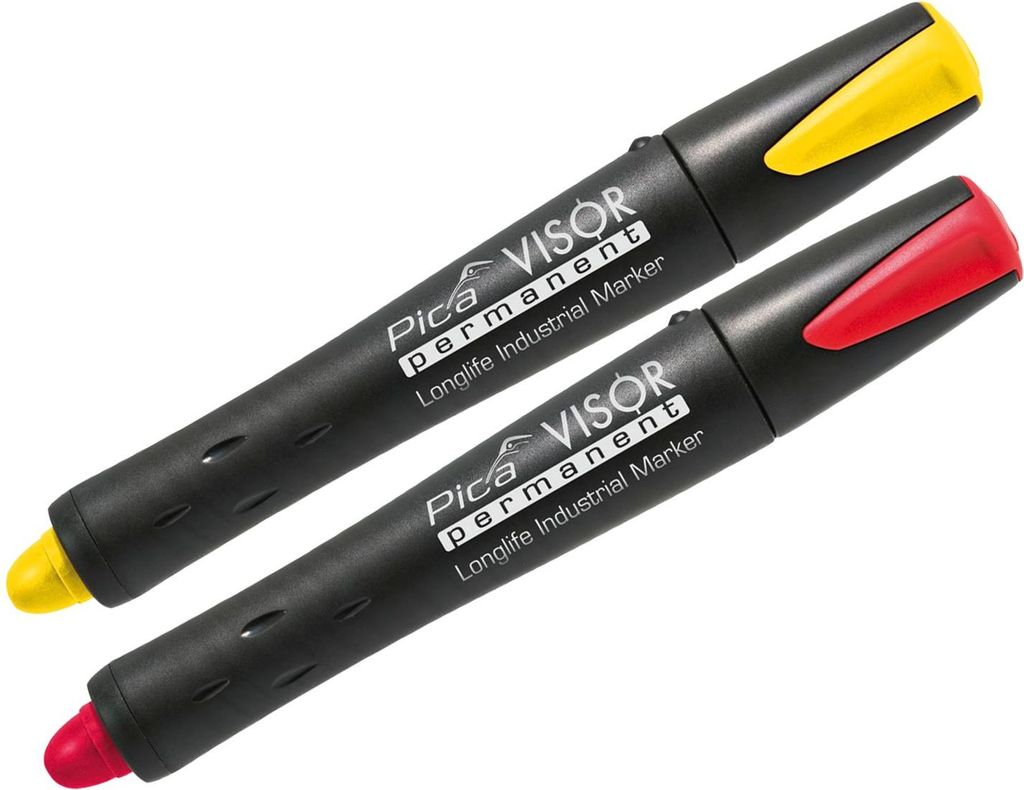 PICA Permanent-Marker Visor 990 Set rot, gelb