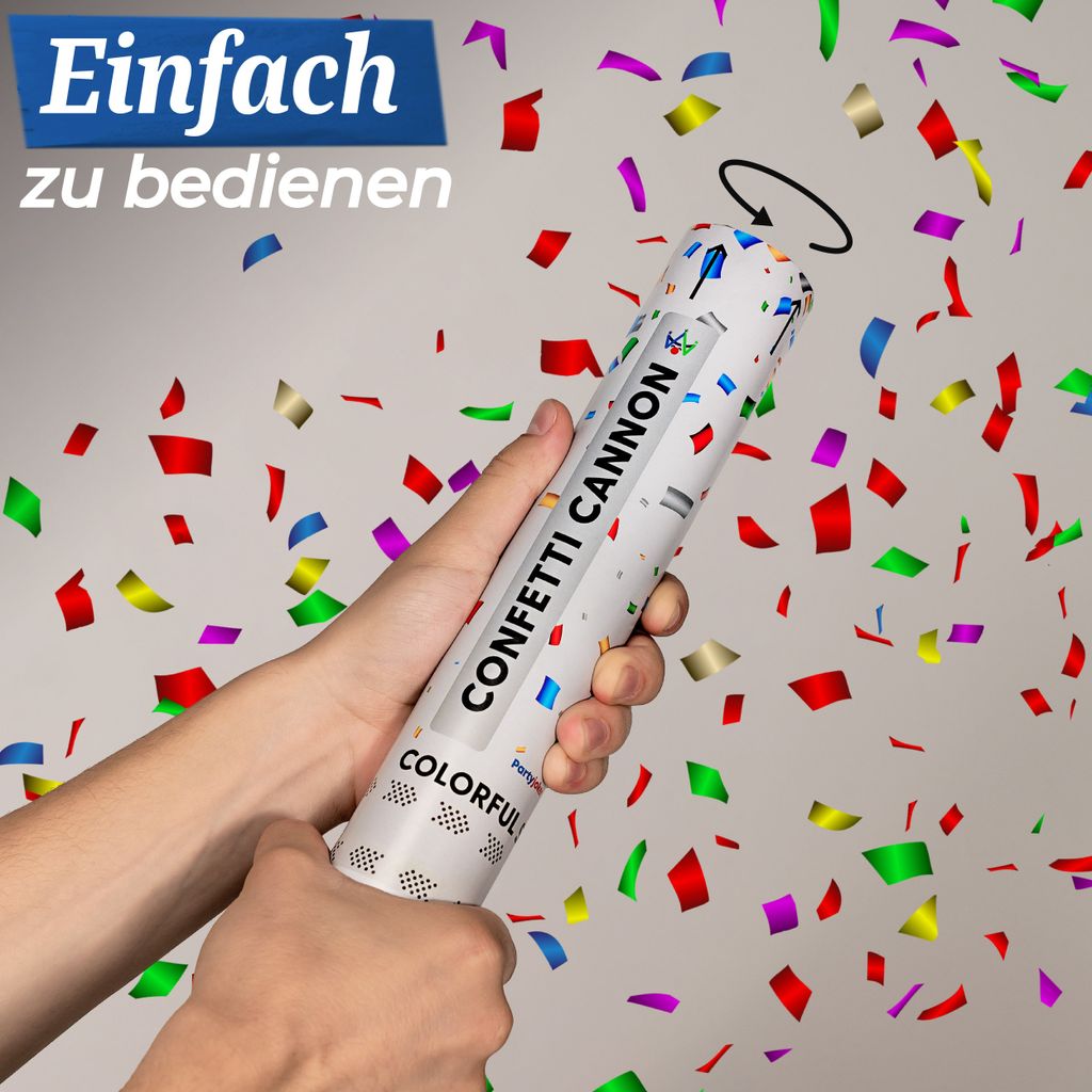 10 barevných konfetových děl - Snadné a bezpečné použití - Obrázek produktu 6