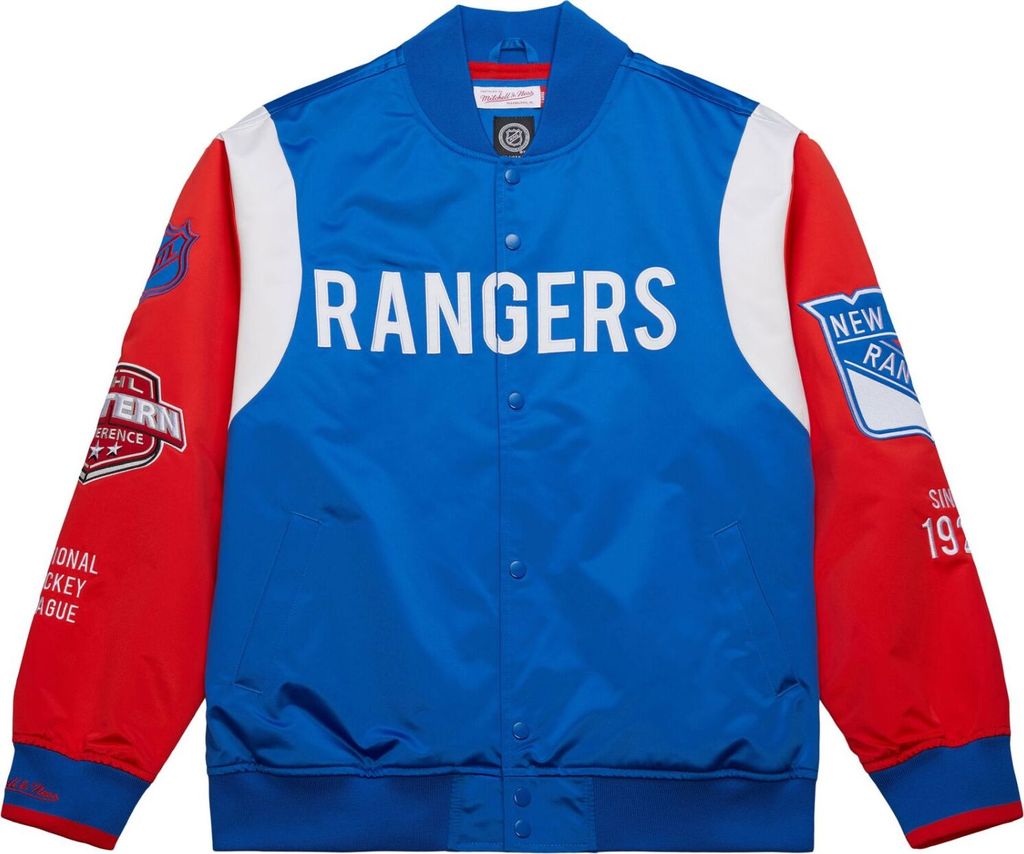 M&N Heavyweight Satin Jacket NHL New York Rangers - XL