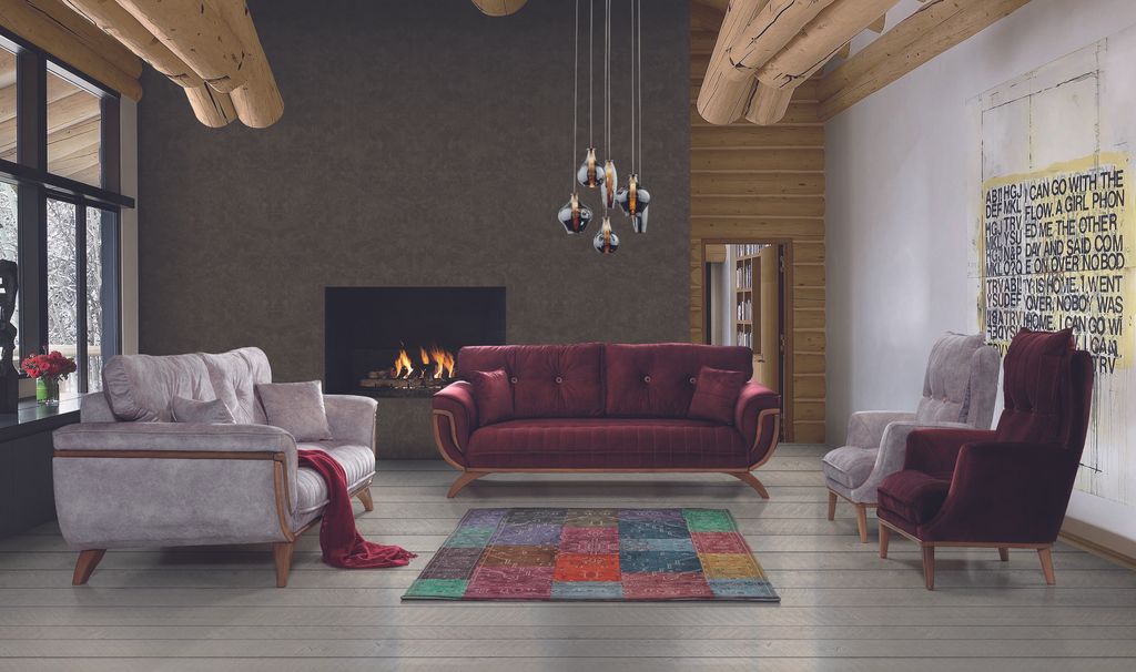 Wohnzimmer Sessel 1 Sitzer Couch Polster Sitz Design Textil Polster Stoff