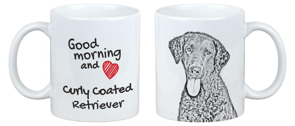 Curly Coated Retriever - Tasse mit Hund, Tasse mit Bild, personalisiertes Geschenk der Marke Art-Dog