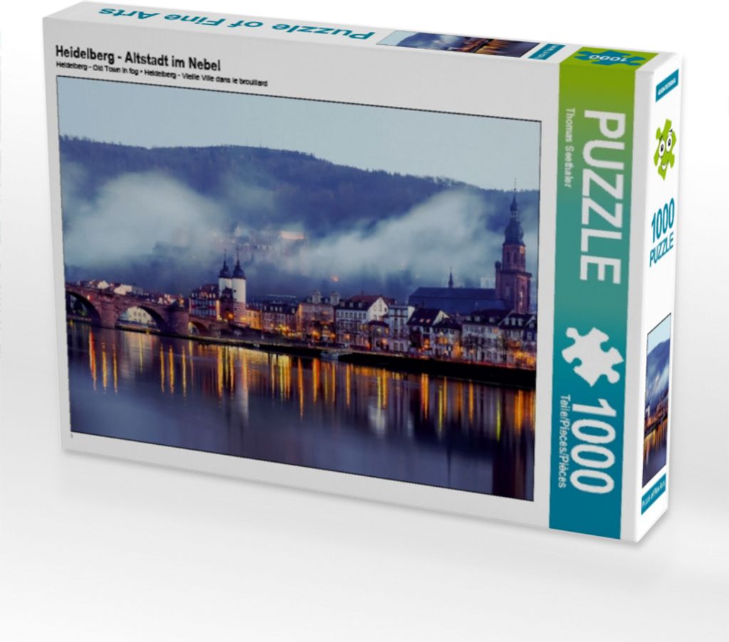Calvendo Heidelberg - Altstadt im Nebel 1000 Teile Puzzle Produktbild 
