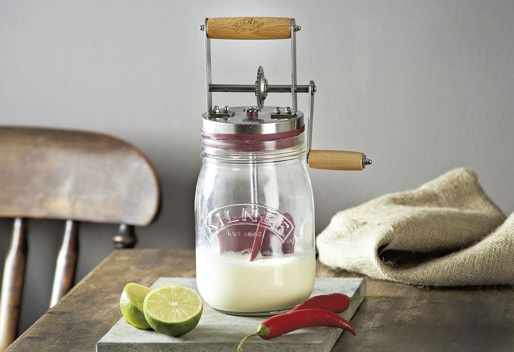 Kilner botervat van glas met handaangedreven mechanisme, Productafbeelding 