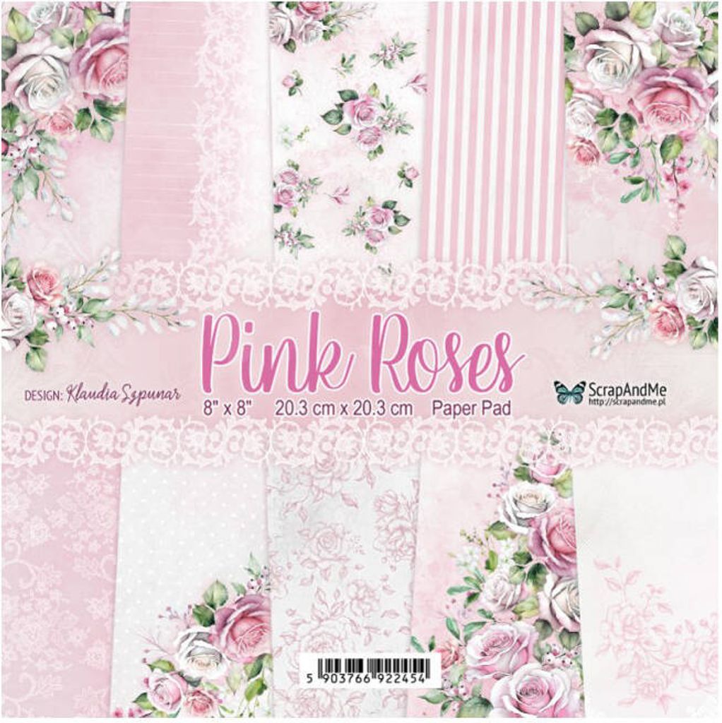 SCRAPANDME Set 15 feuilles 20x20cm papier scrapbooking Image du produit 