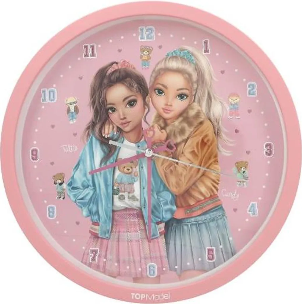 Horloge murale TOPModel TEAM TEDDY silencieuse et précise pour bureau