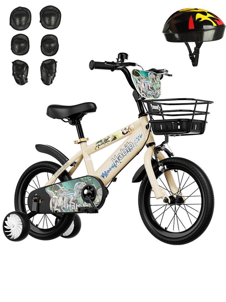 Habib Bicycle  Dino Jungenfahrrad 12" 14" 16" | Set mit Produktbild 