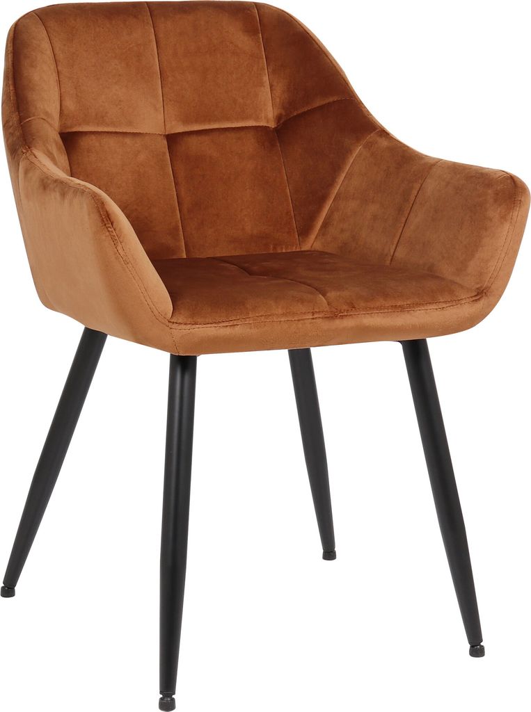 Esszimmerstuhl HLO-CP15 Samt braun