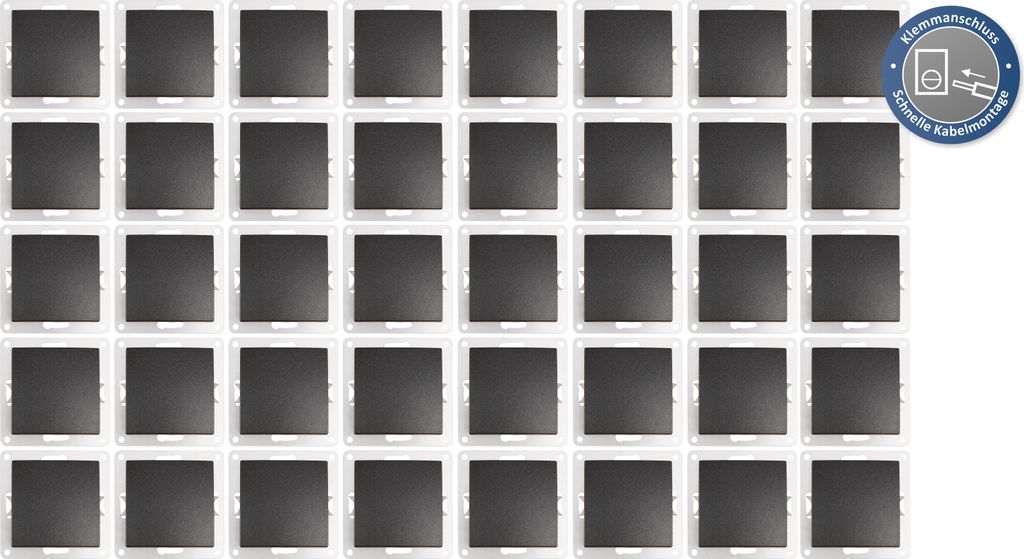 40x Wechselschalter McPower "Flair", 250V/10A, UP, Produktbild 