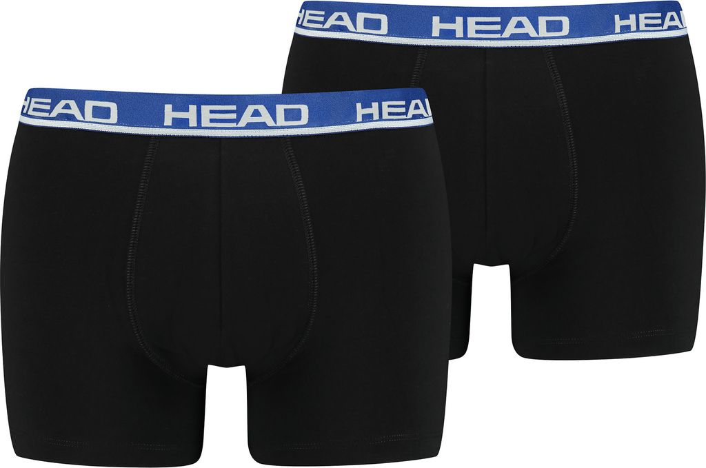 HEAD Head Basic Boxer - Schwarz/Blau - Größe XL - (2er-Pack)