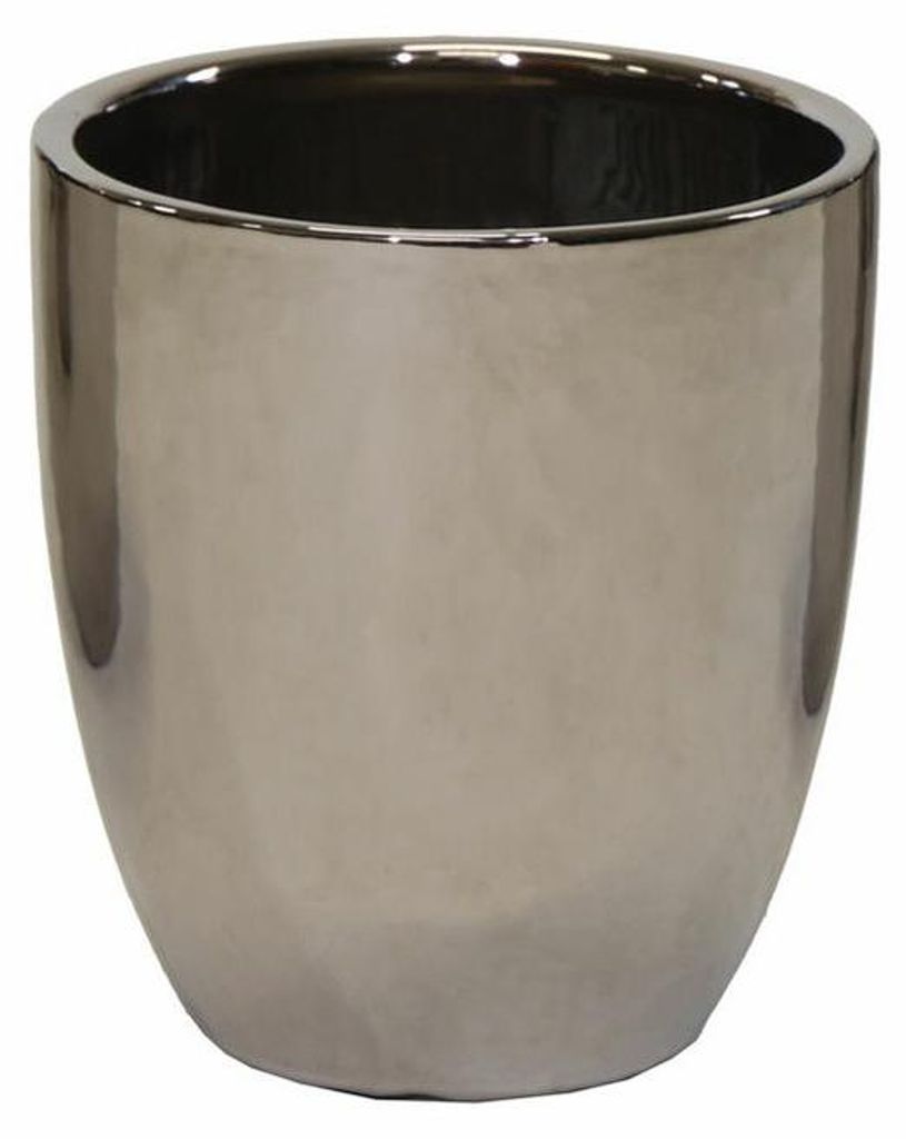 Mega Collections Blumentopf Emperor - rund - silber - D20 x Produktbild 