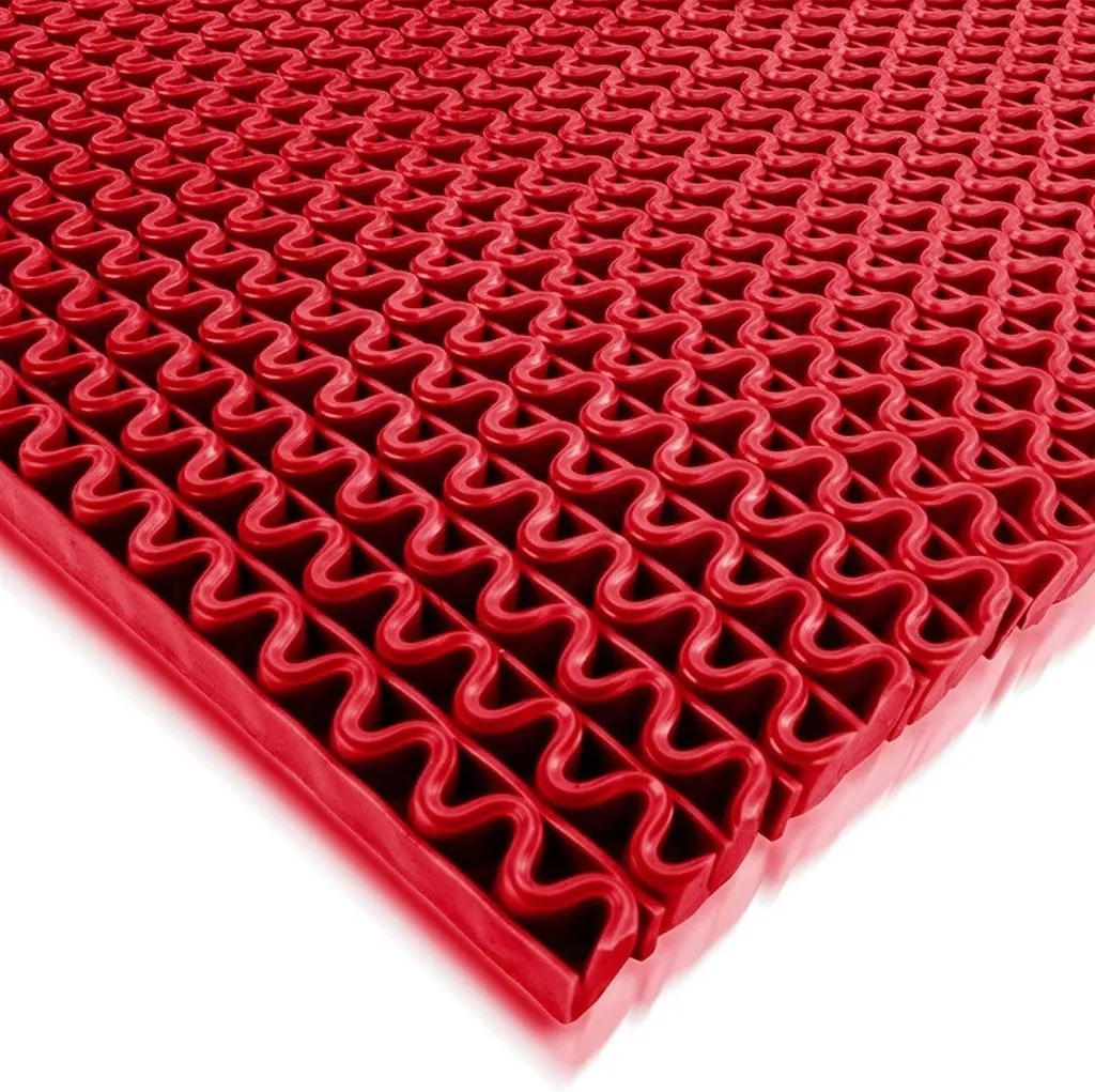 Tappeto Gomma Rosso 120x200 per Piscine e Docce - Prezzo Top - 2