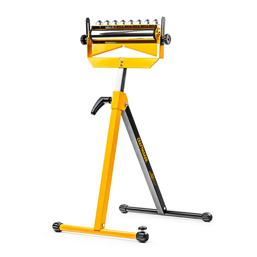 CRAFTMAKER Roller X-Stand 4-in-1 – Multifunktions-Rollenbock – Rolle, Kugellager, V-Rolle & feste Auflage