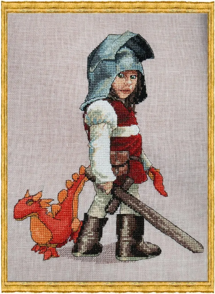 Schema Punto Croce Piccolo Cavaliere Nimue - Passione Ricamo 120g