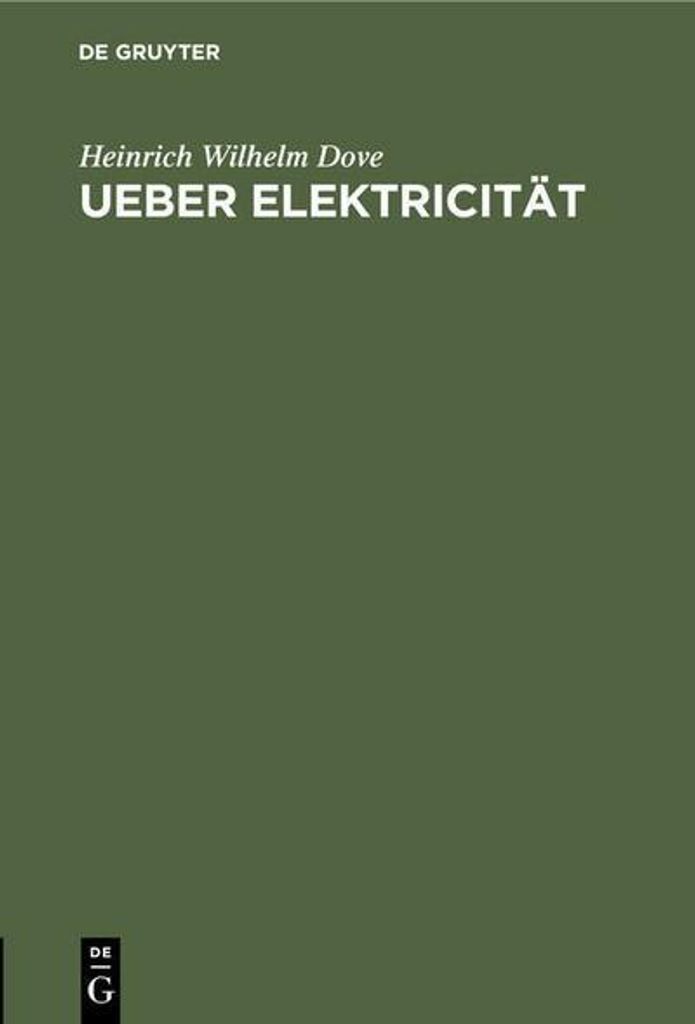 Ueber Elektricität