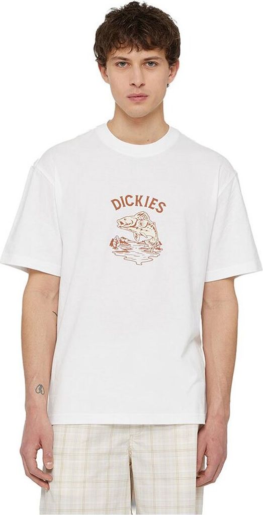 Dickies Dumfries Kurzarm-t-shirt Weiß S Mann Weiß S