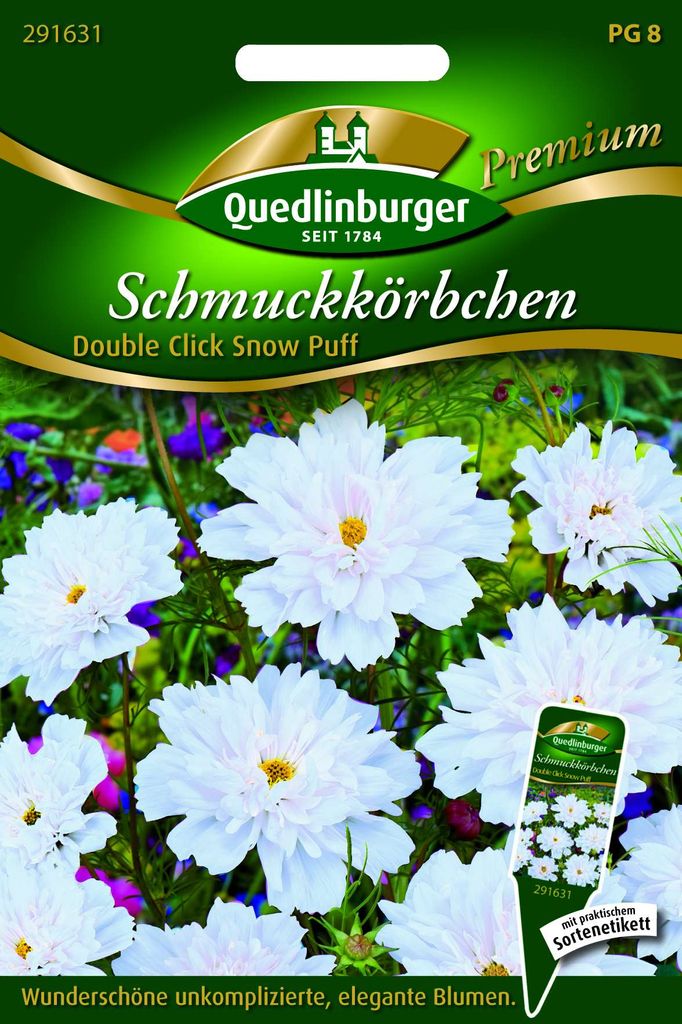 Cosmea Double Click Snow Puff | Cosmeasamen von Produktbild 