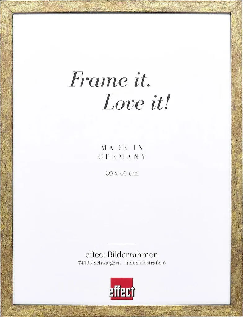 Regalo Elegante: Cornice Foto Oro Antico 13x13 cm Effect