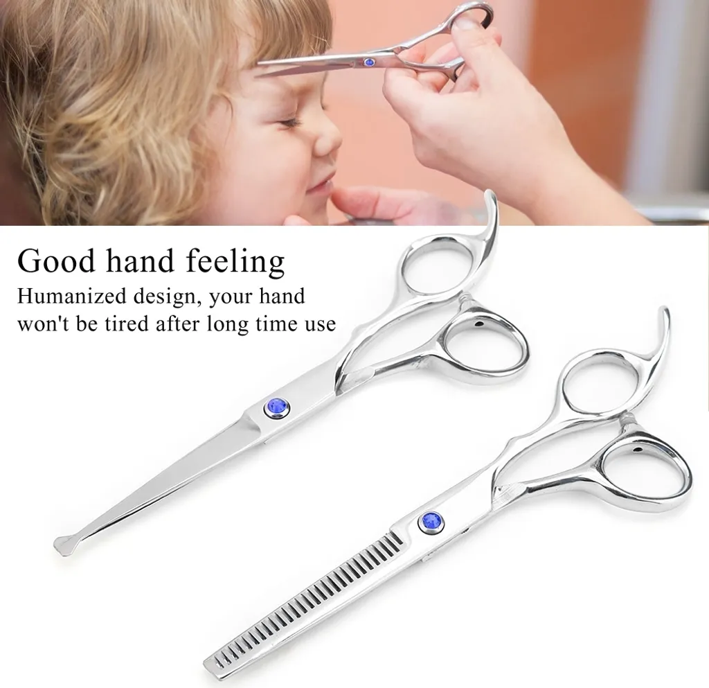 Ciseaux de coiffure pour barbier et coiffeur ensemble de 2 pièces pro