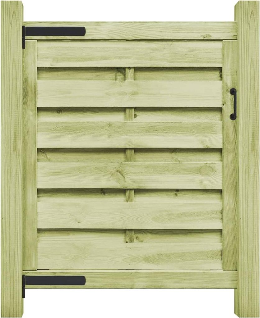 vidaXL Gartentor Kiefernholz Imprägniert 100x100 cm Grün