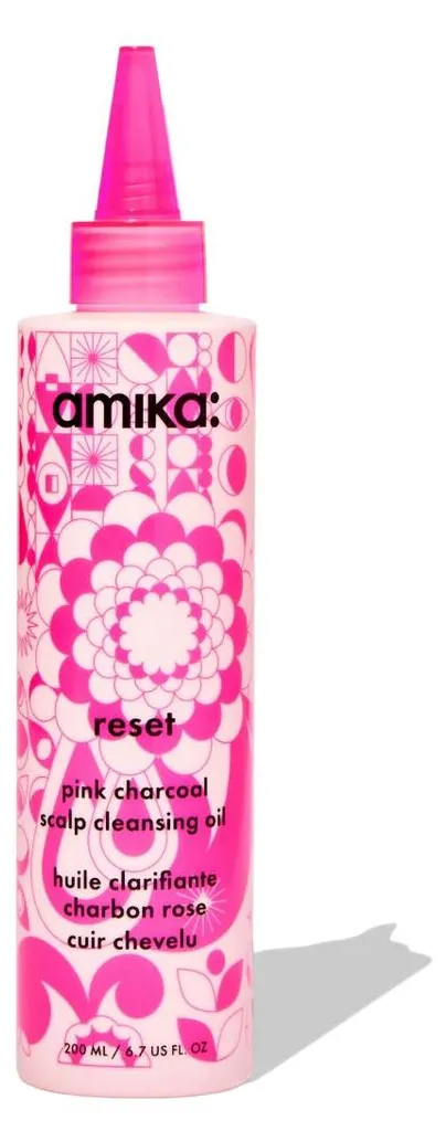 Huile Nettoyante Cuir Chevelu Amika Reset Soin Détoxifiant Charbon 200ml