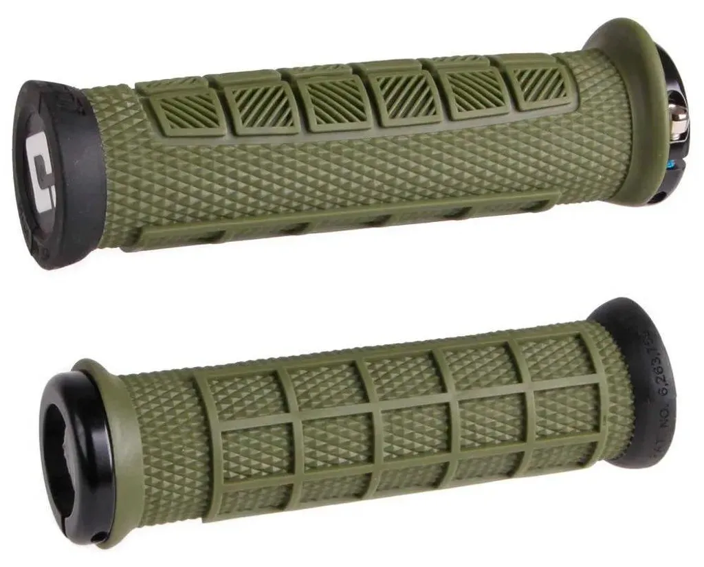Poignées ODI MTB Elite Pro Lock-On 2.1 Noir Olive pour VTT de Descente