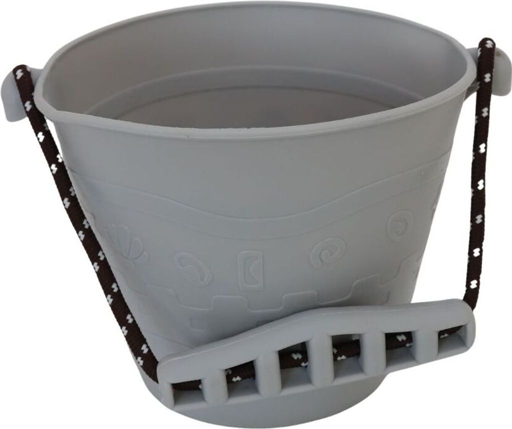 Gumový kbelík na pískoviště - šedý Obrázek produktu 