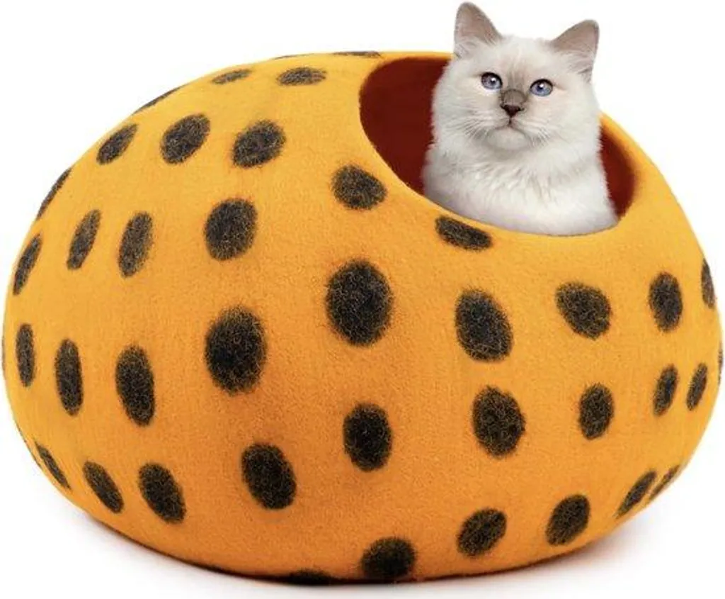 Niche pour chat en laine pliable anti-stress - Solution gain de place