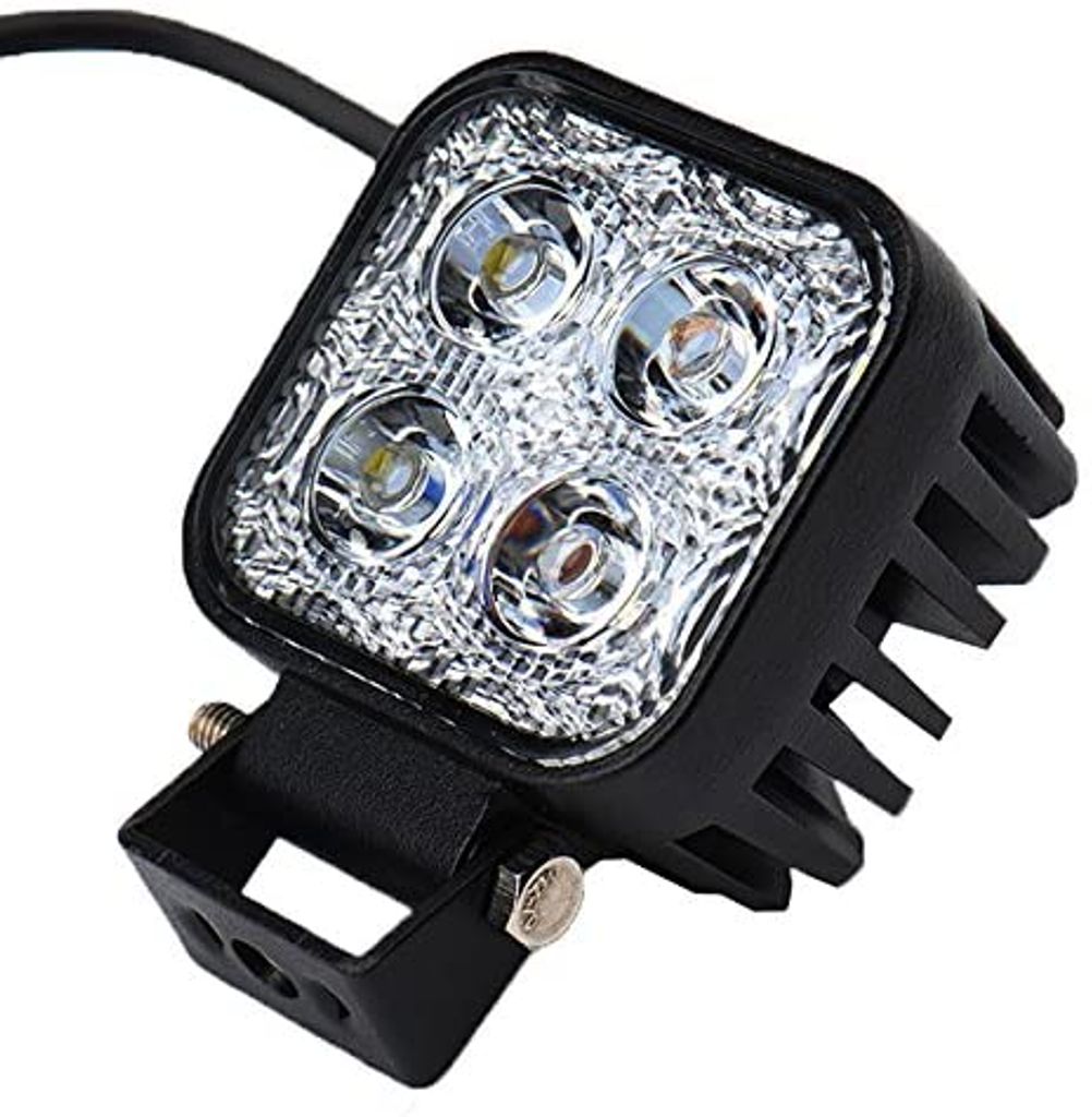 2 Stück 18W LED Lampe Scheinwerfer kaltweiß Rücklicht für KFZ  Arbeitsscheinwerfer wasserfest IP67 : : Auto & Motorrad