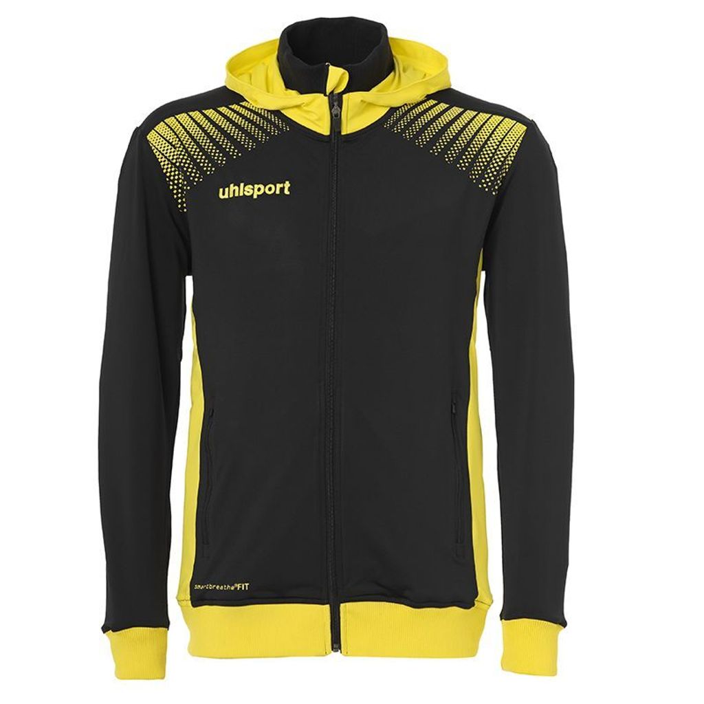 Uhlsport GOAL TEC KAPUZENJACKE schwarz/limonengelb Produktbild 