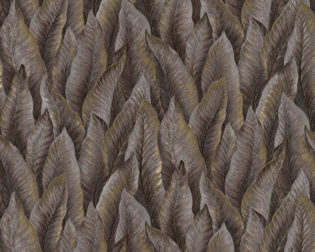 EDEM 420ST26 Präge Tapete Floral glitzernd braun blass-braun gold 10,65 m2