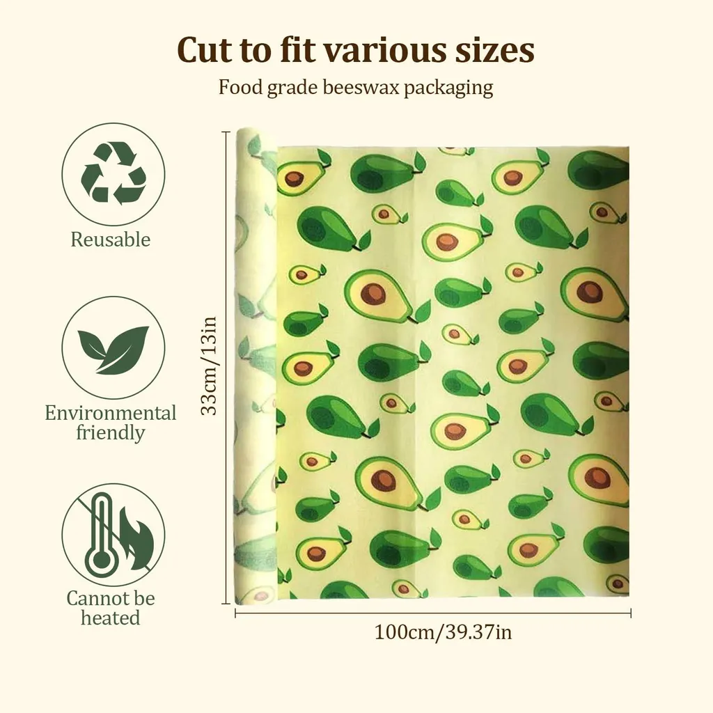 Conservation des aliments : rouleau de cire d'abeille réutilisable - 2