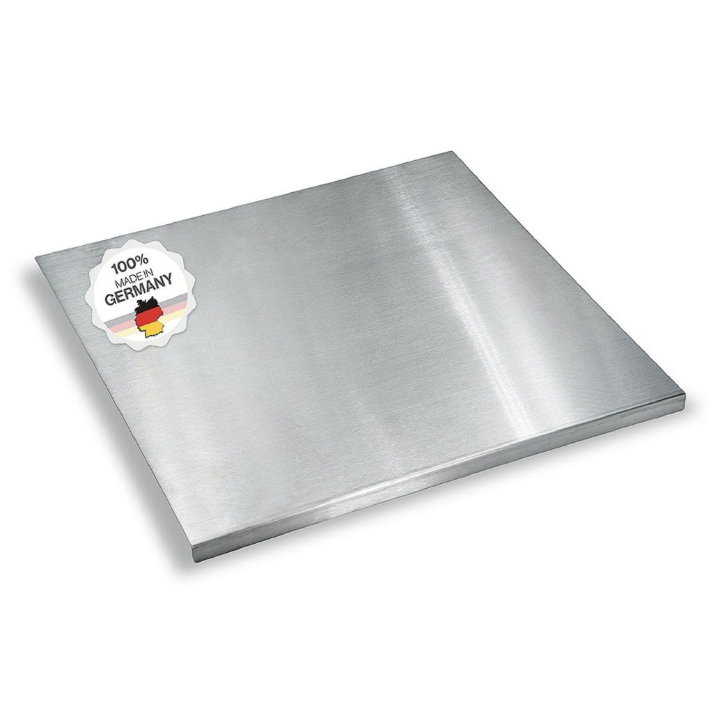 Arbeitsplatte aus Edelstahl 500x500x20mm Produktbild 