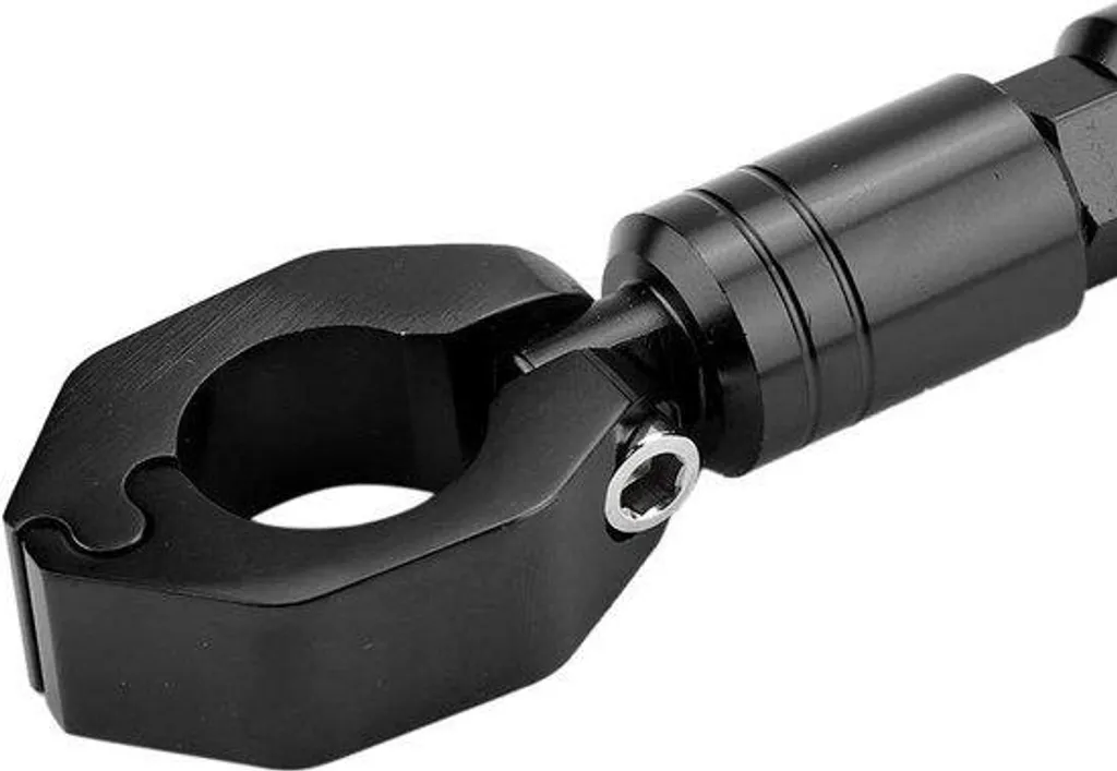 Guidon réglable moto noir universel pour confort de conduite voyage