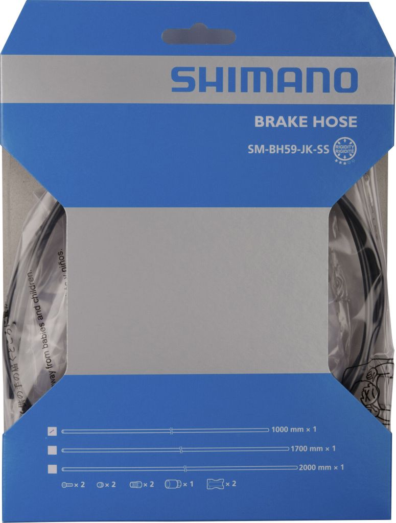 SHIMANO SM-BH59 Scheibenbremsleitung für MTB, 1000 mm, kürzbar, für BR-M, schwarz