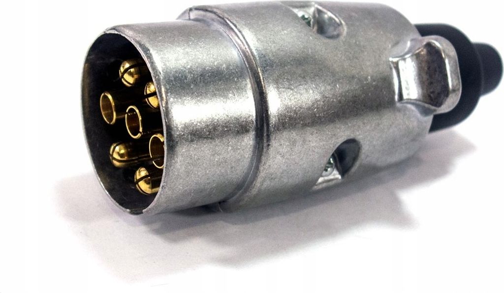 Fiche de remorque 7 pôles aluminium 12/24V AMIO-01255 Image du produit 