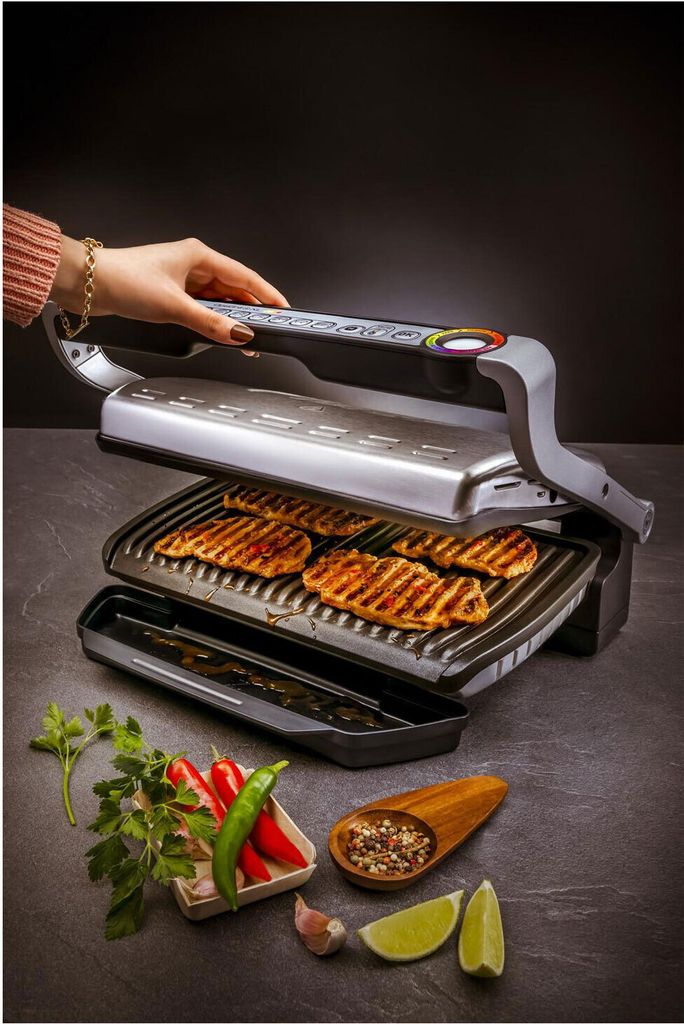 Tefal Optigrill XL GC724D Kontaktgrill edelstahl Produktbild 9