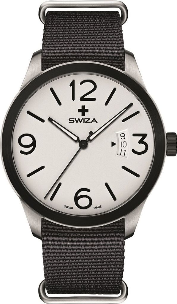 SWIZA Armbanduhr MAGNUS BLACK,  ETA F07.111 Uhrwerk, 316L,, Produktbild 