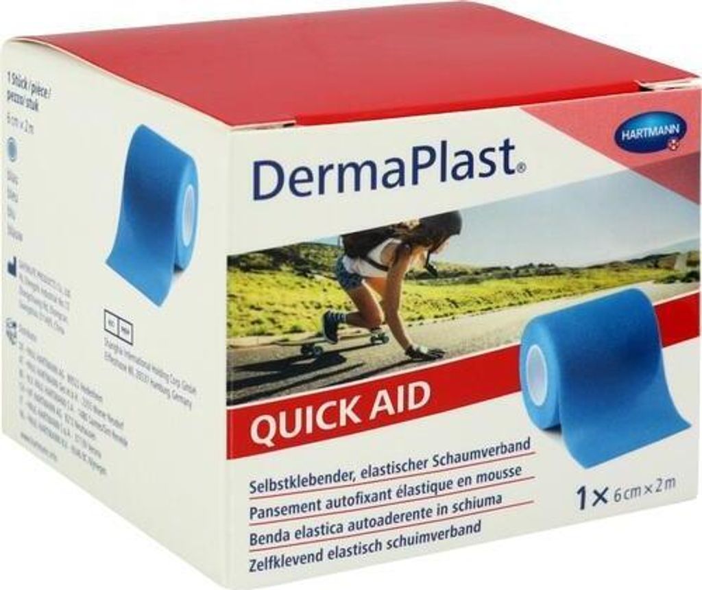 DermaPlast Quick Aid, 6 x 200 cm, Niebieski, 1 szt. Zdjęcie produktu 