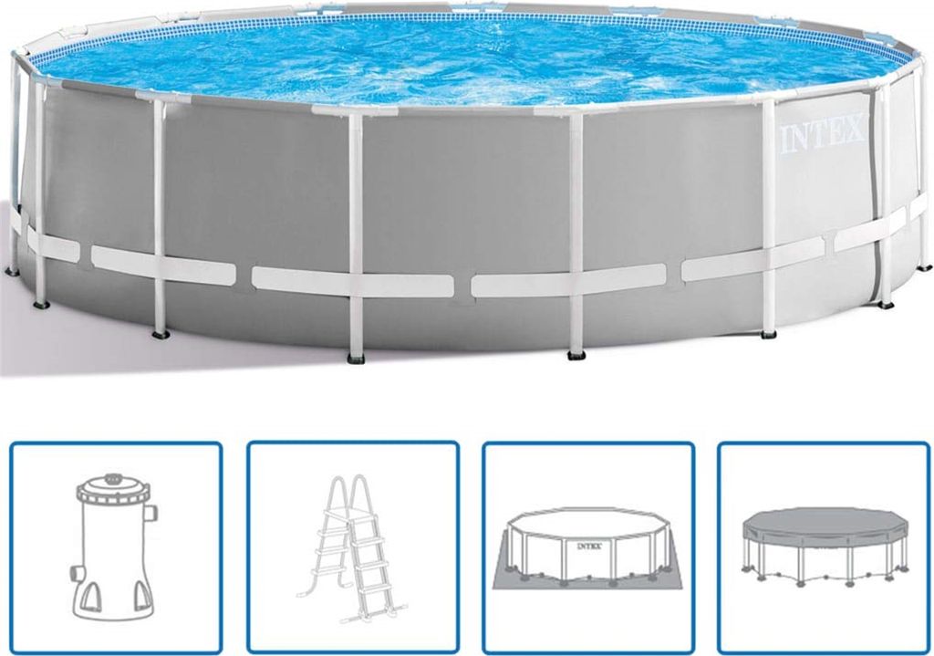 Set completo per piscina Intex 26726GN PrismFrame ? 457x12 Immagine del prodotto 