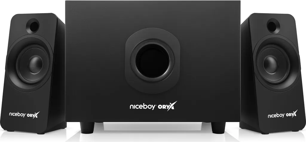 Enceintes PC Niceboy ORYX VOX 2.1 Maxx Bass - Dites Adieu au Son Faible